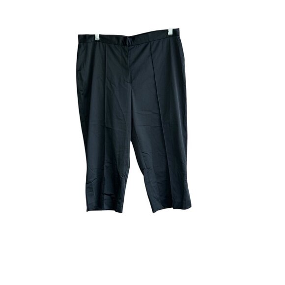 DKNY Classic Vintage Black Cropped Capri Pants Size 12 NWT $115 - Picture 5 of 11